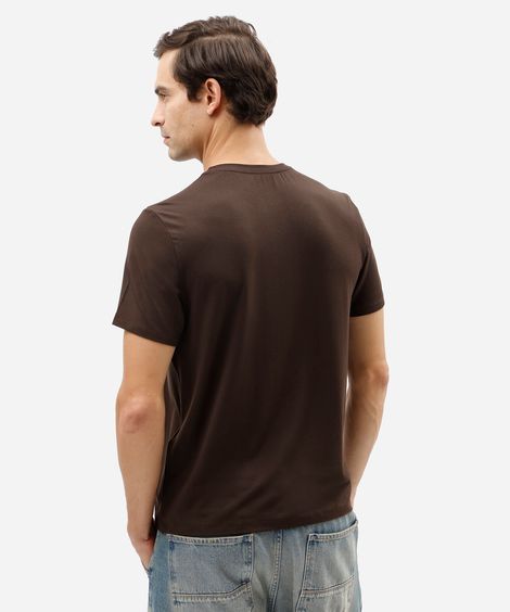 camiseta masculina manga curta airtech marrom