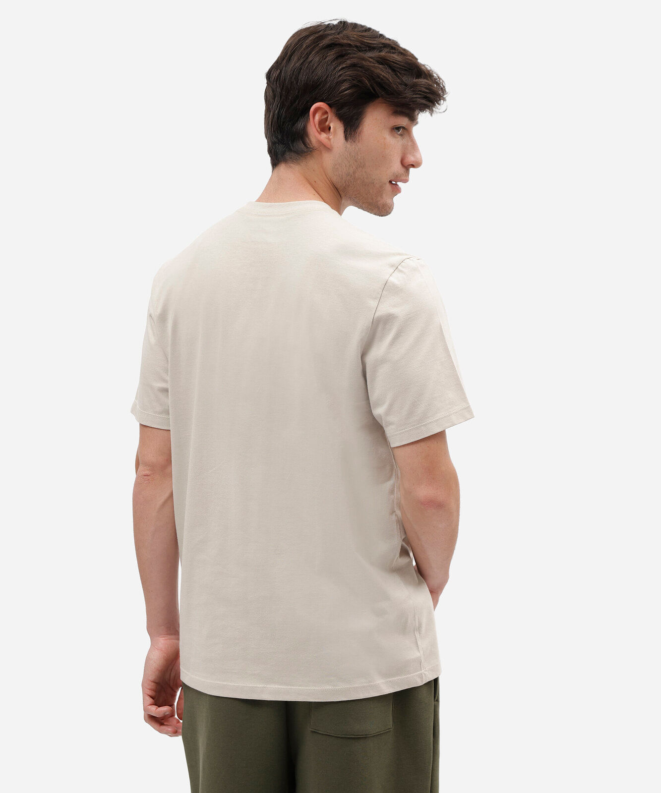 camiseta masculina básica comfort de malha cinza