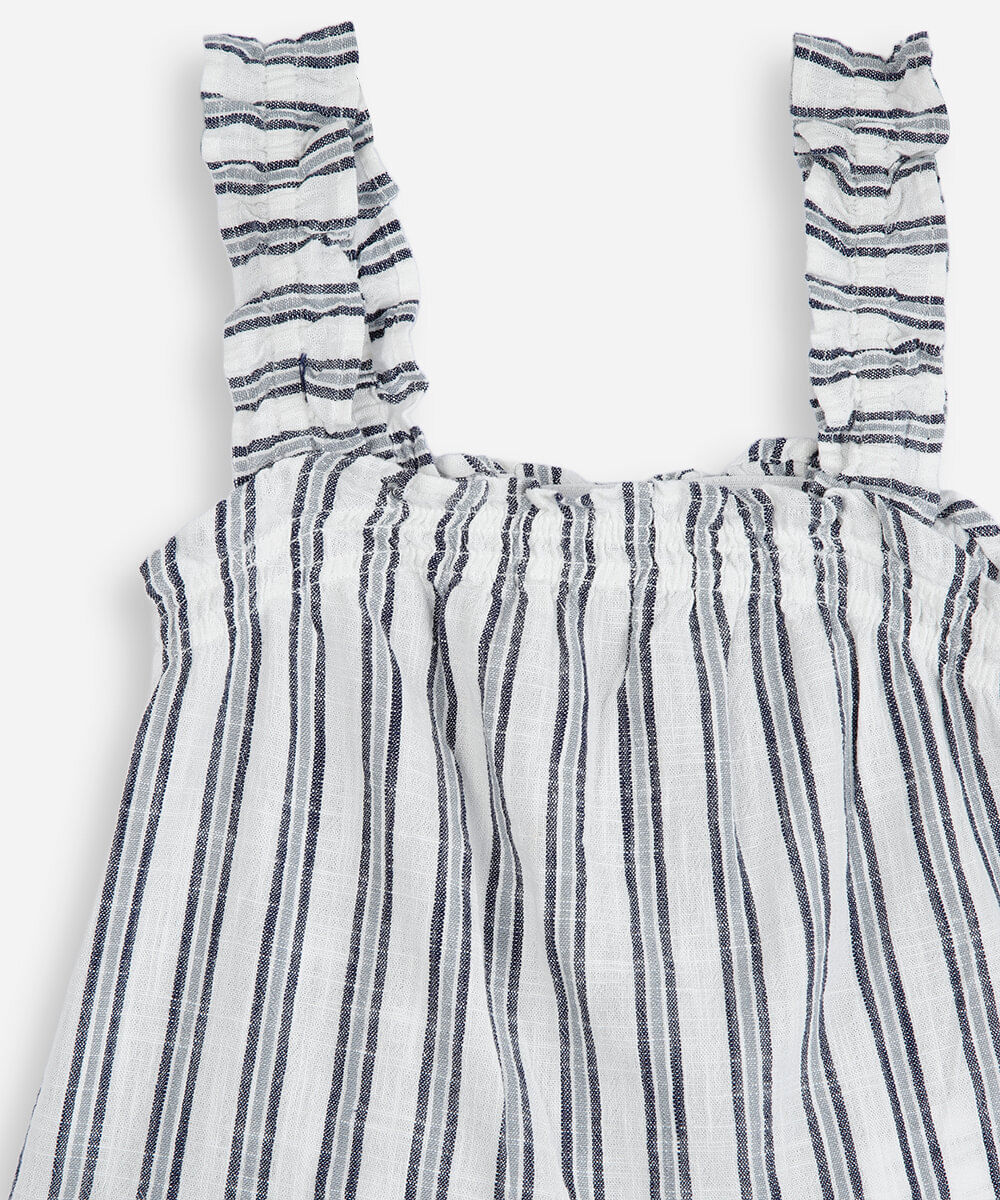 conjunto infantil palomino cropped e calça pantalona listrado de algodão colorido