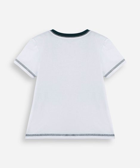 camiseta infantil de algodão buzz lightyear toy story off white