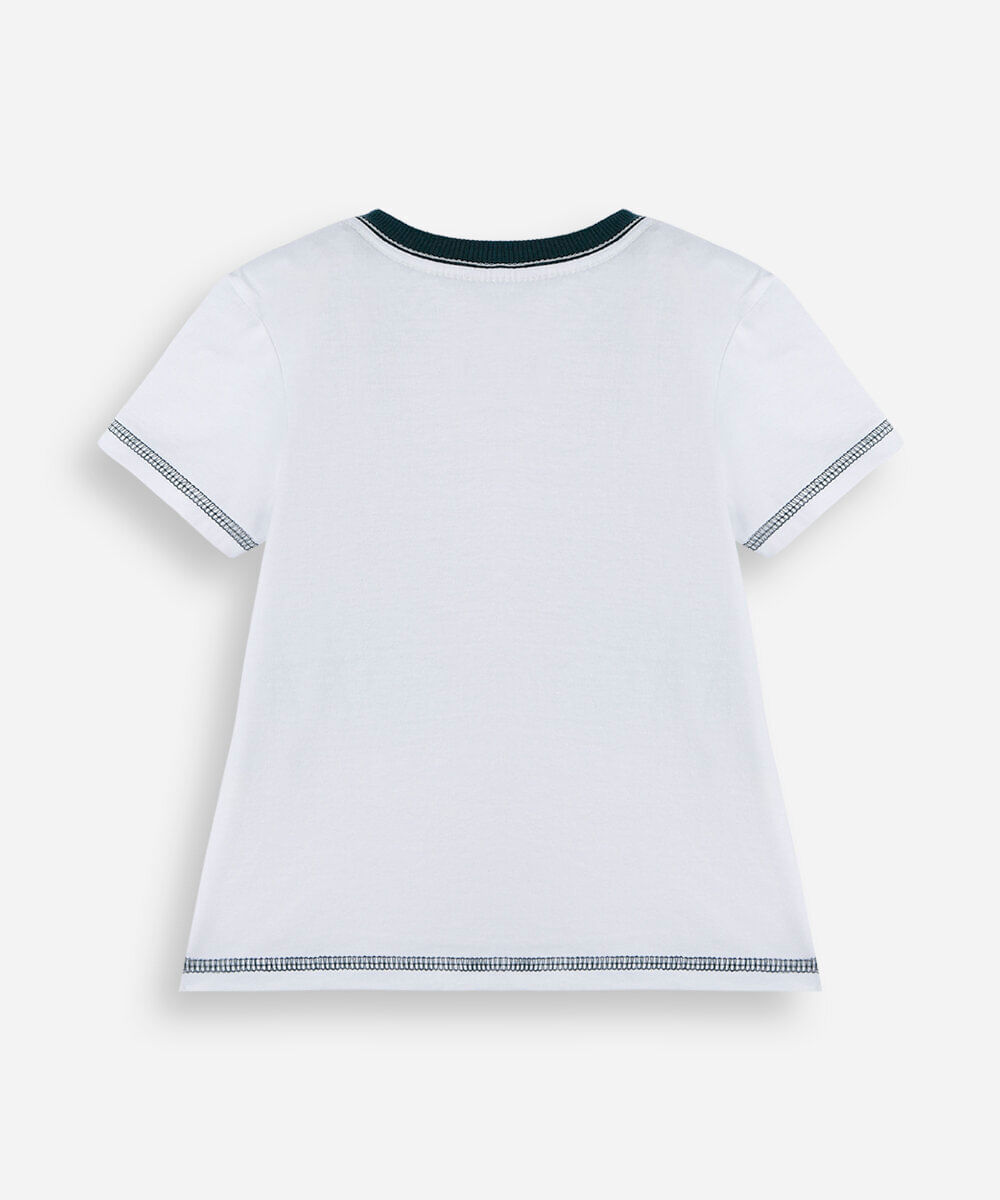 camiseta infantil de algodão buzz lightyear toy story off white