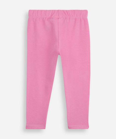 kit de 2 calças legging infantil de algodão colorido