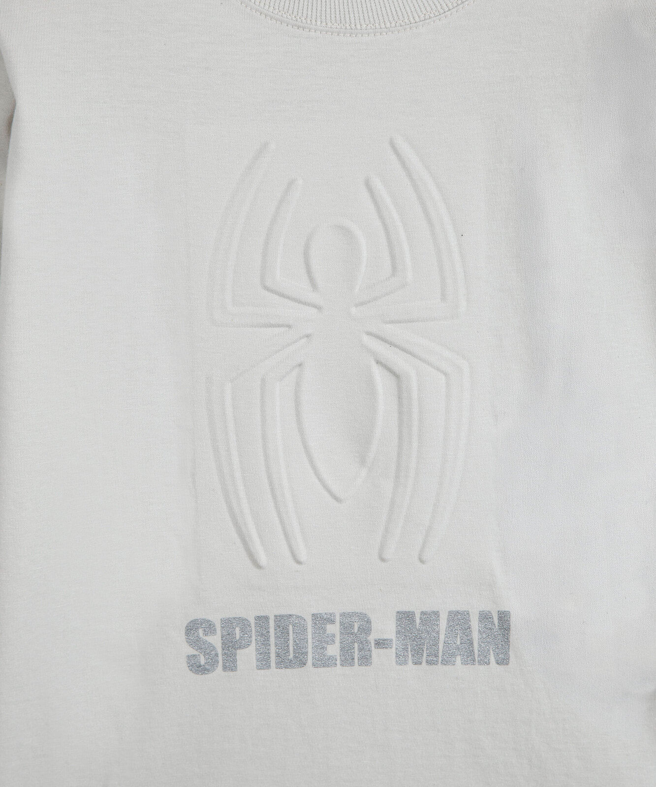 camiseta infantil de algodão manga longa homem aranha cinza