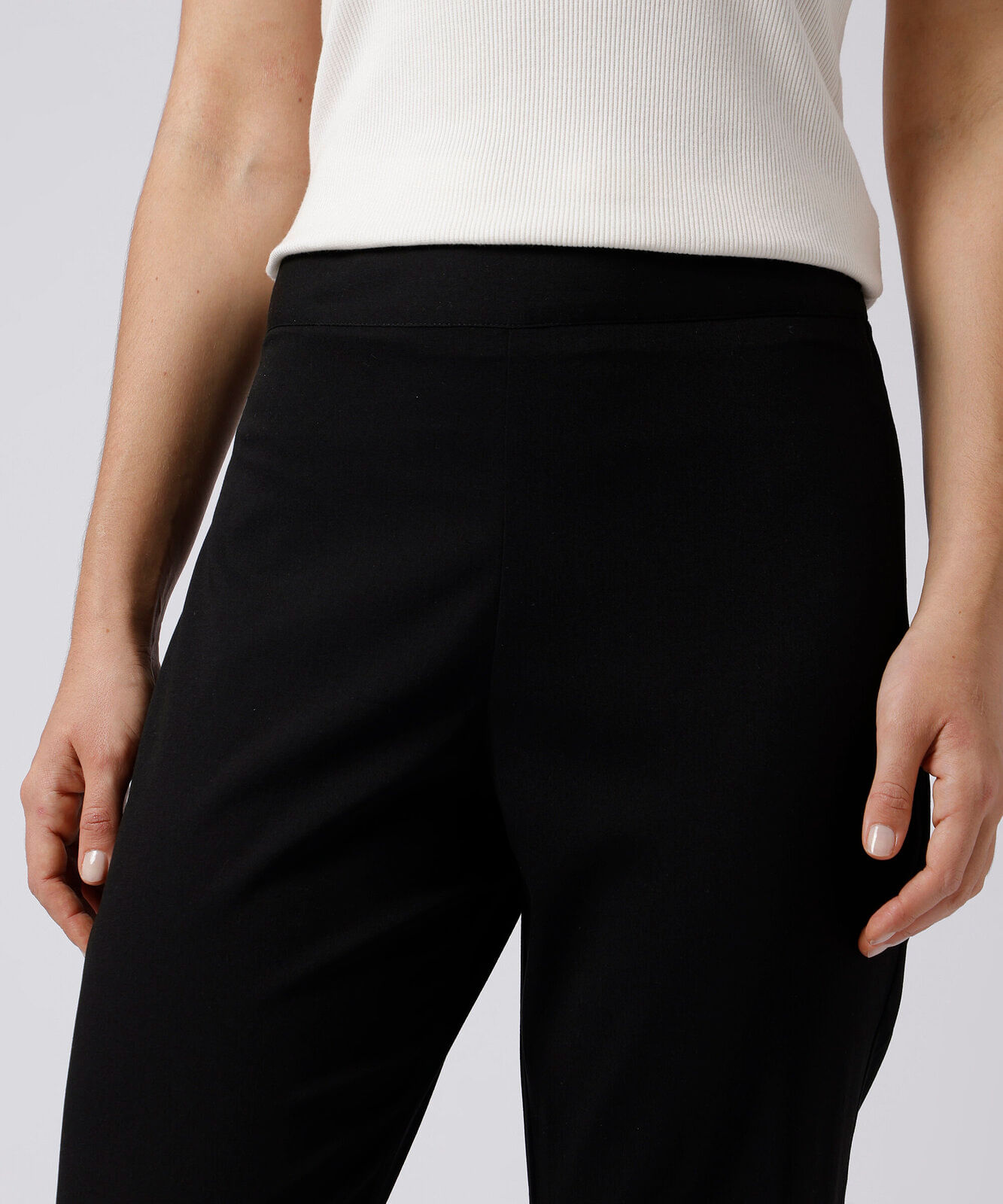 calça flare de alfaiataria feminina cintura alta mindset preta