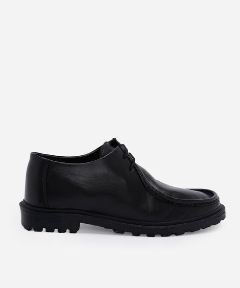 mocassim dockside masculino em pu tratorado preto