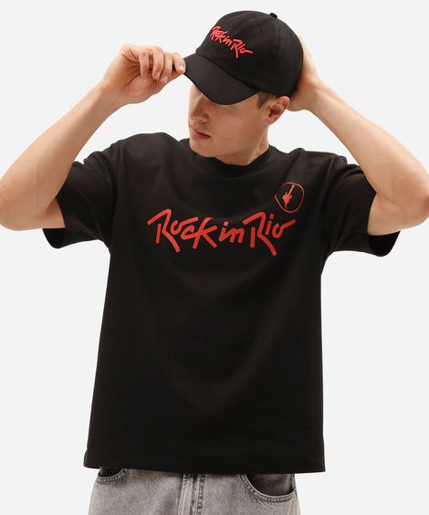 boné aba curva de sarja bordado rock in rio preto