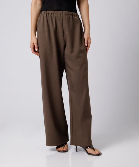 calça estilo pijama feminina mindset marrom