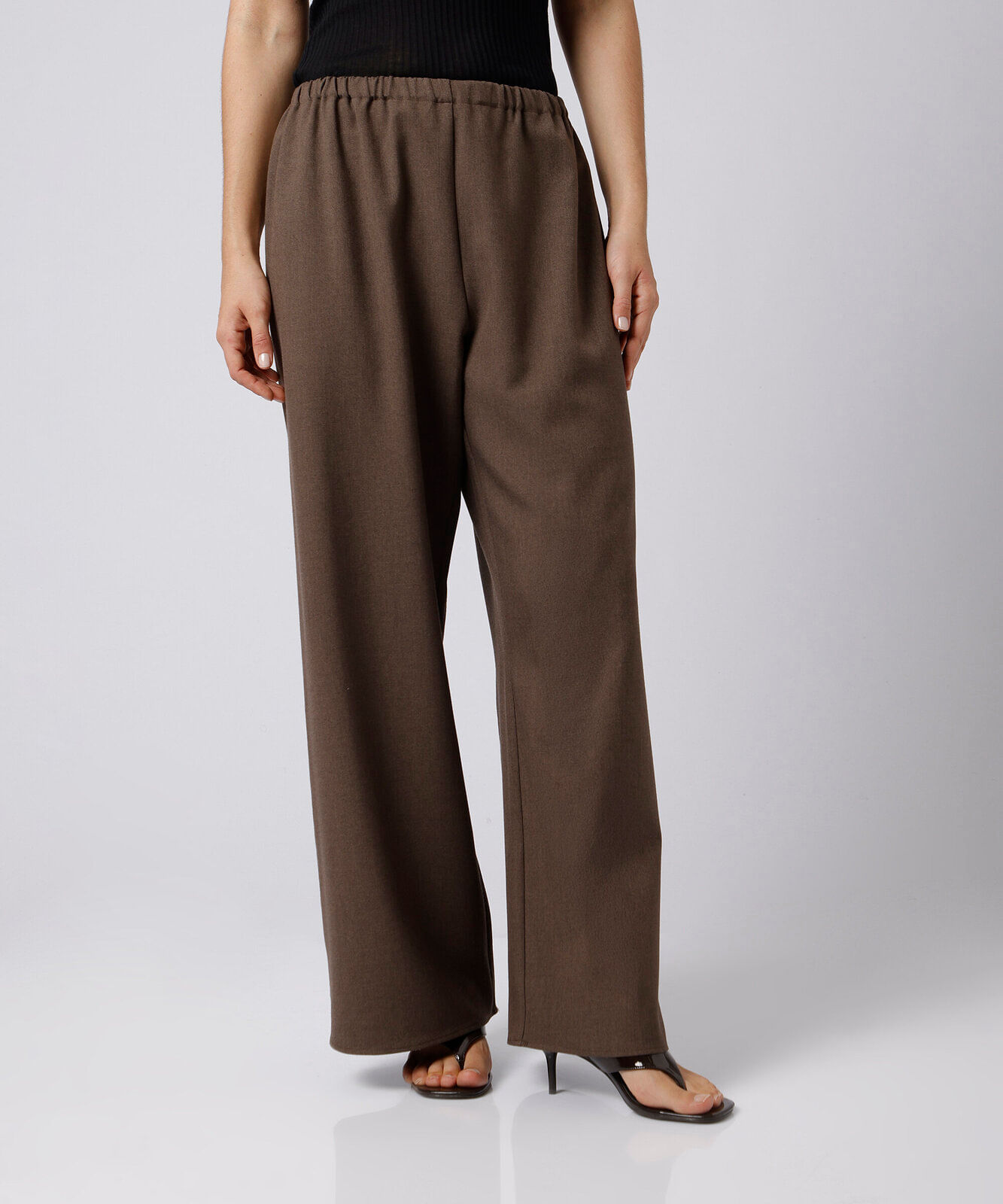 calça estilo pijama feminina mindset marrom