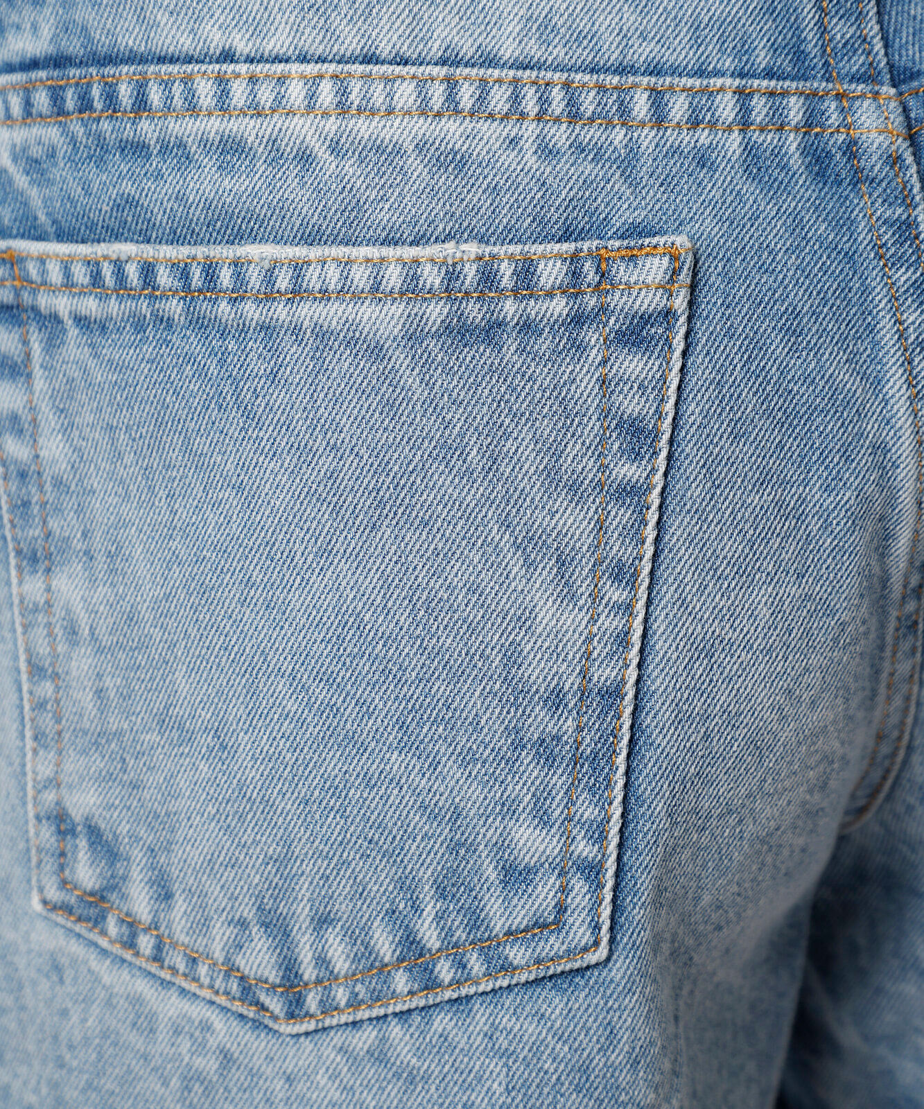 short feminino jeans destroyed mindset azul