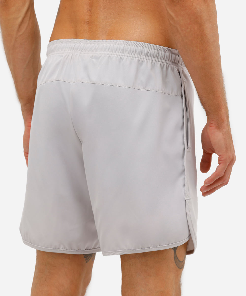 short masculino esportivo cinza