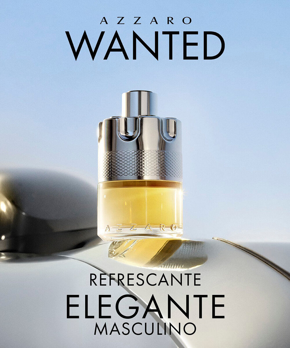 kit perfume masculino azzaro wanted edt 100ml hb 75ml e 10ml