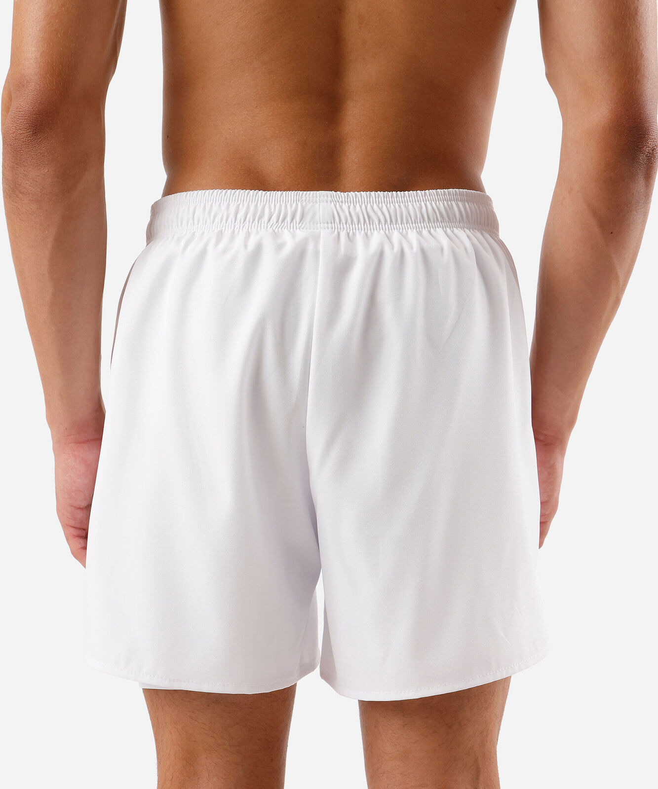 short esportivo masculino com bermuda de compressão branco