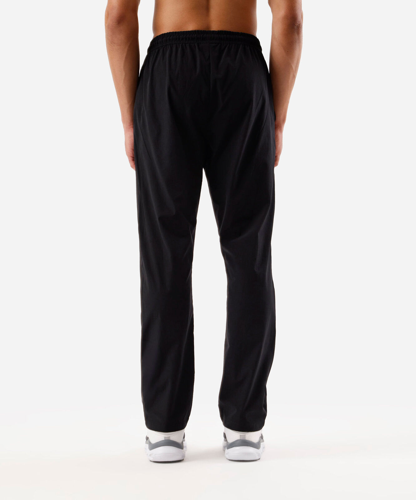 calça reta esportiva masculina de poliamida preta