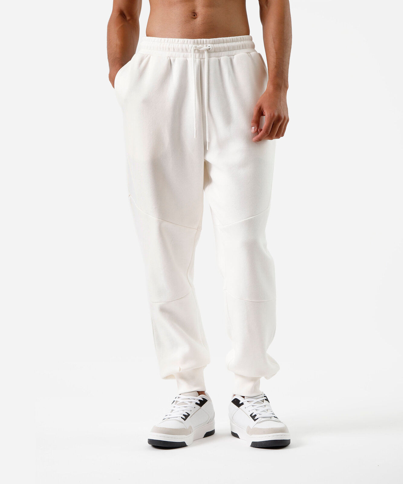 calça jogger masculina de moletom esportiva off white