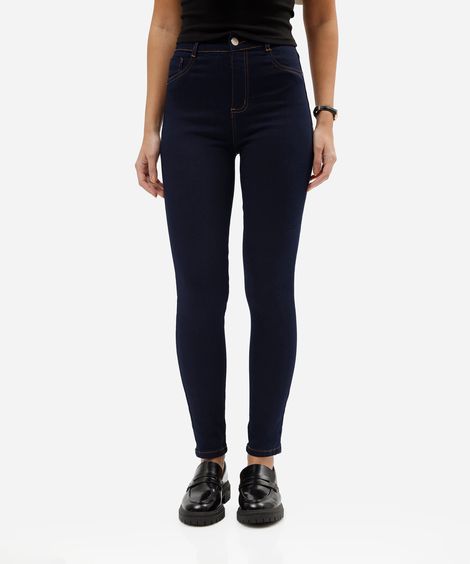 calça jeans cigarrete feminina sawary azul