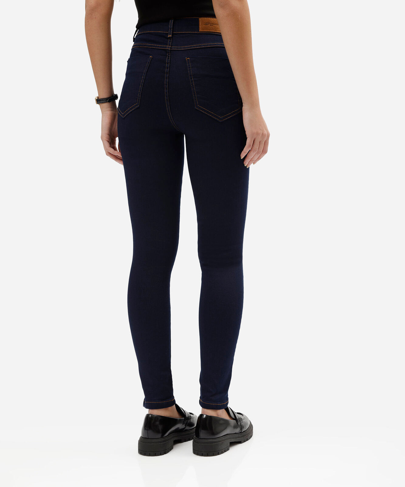 calça jeans cigarrete feminina sawary azul