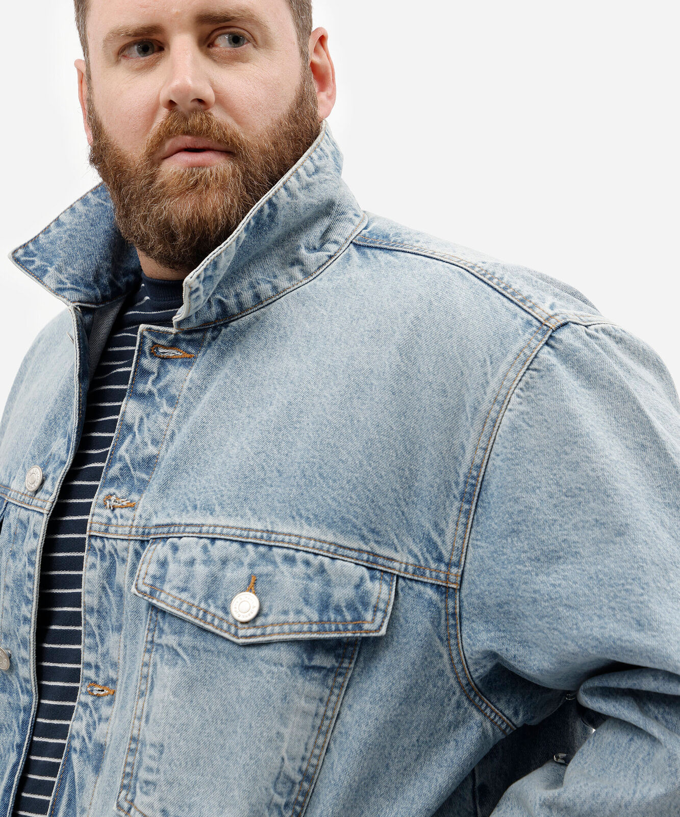 jaqueta masculina jeans plus size azul