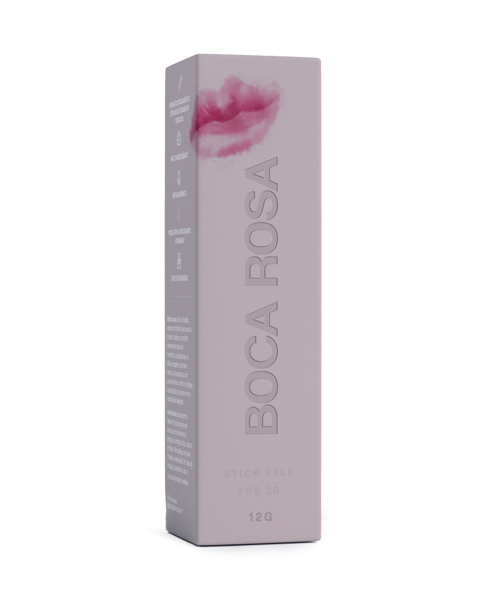 stick pele base  multifuncional em bastão boca rosa cor br14