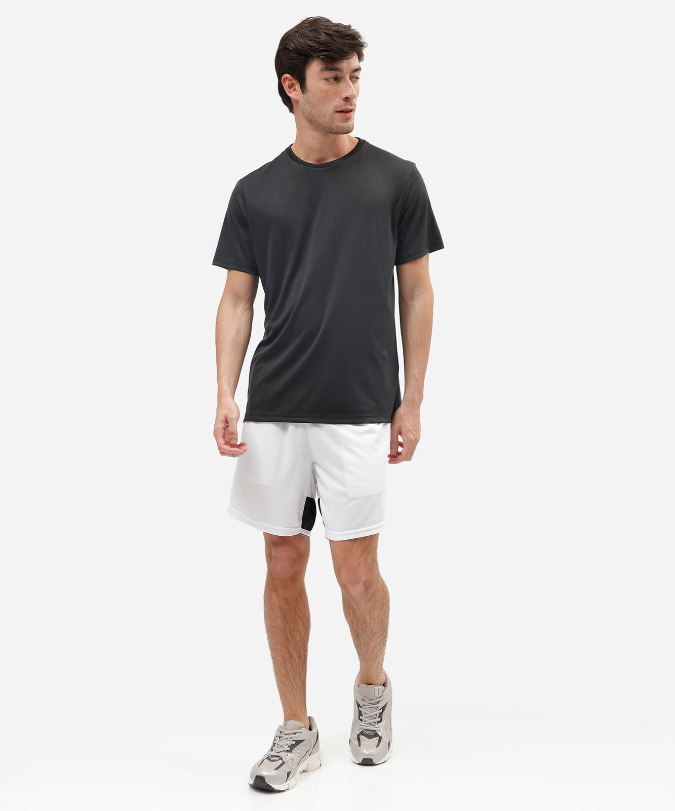 camiseta masculina básica esportiva manga curta preta