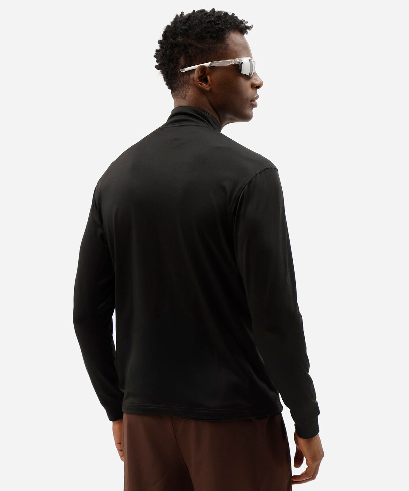 jaqueta esportiva masculina gola alta preta