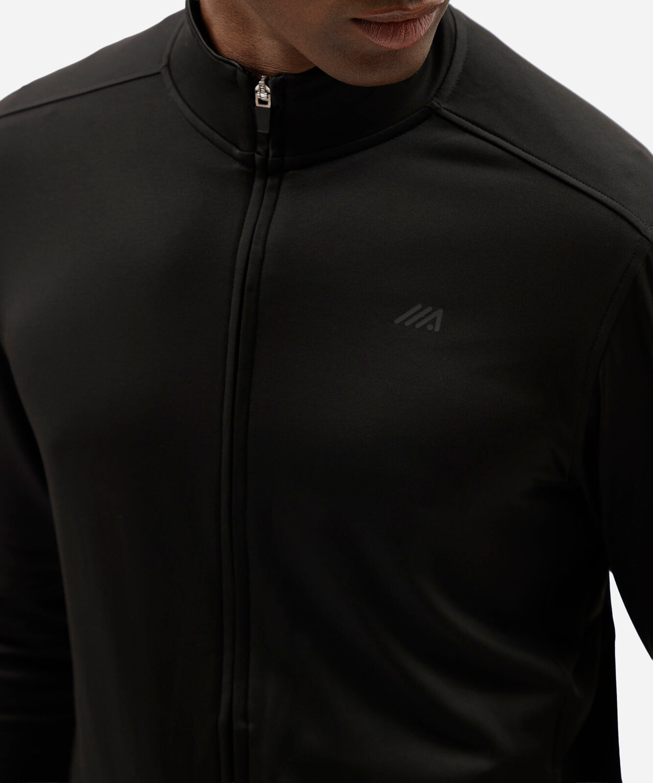 jaqueta esportiva masculina gola alta preta