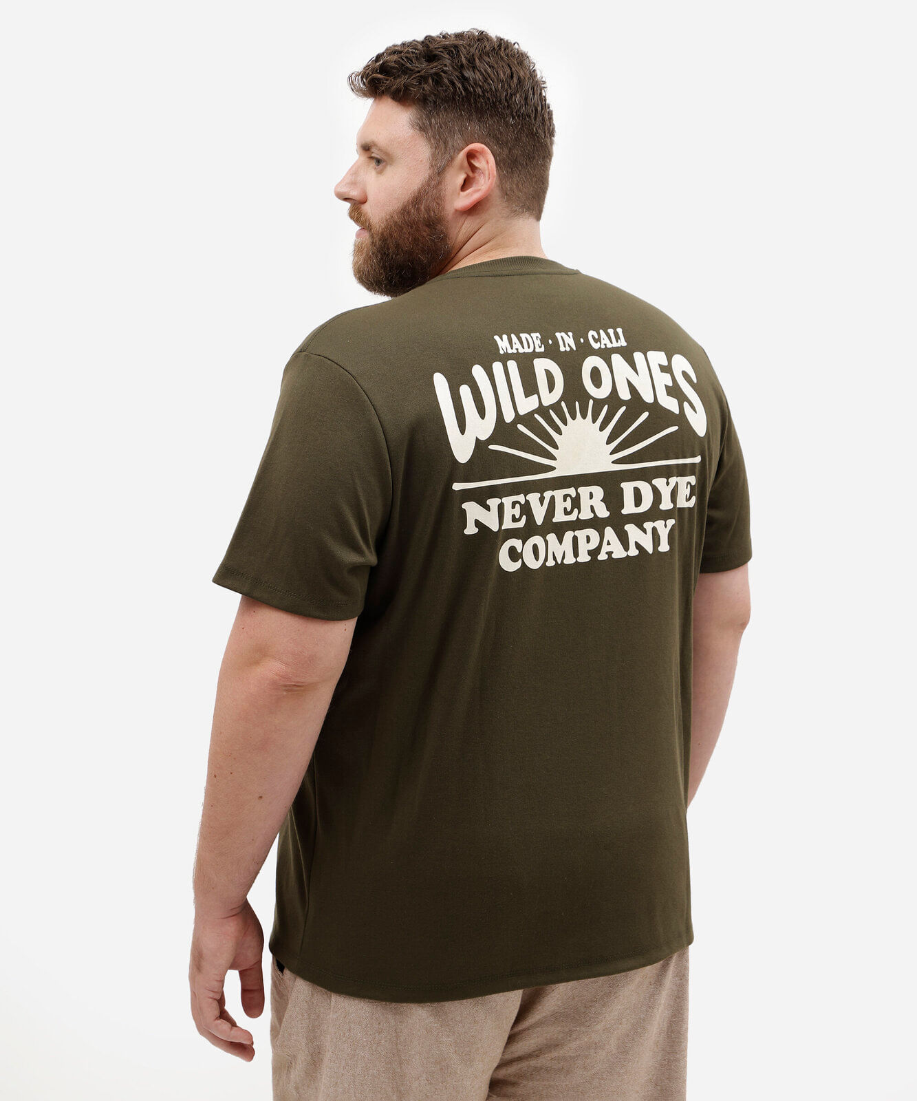 camiseta masculina com algodão manga curta estampada plus size verde