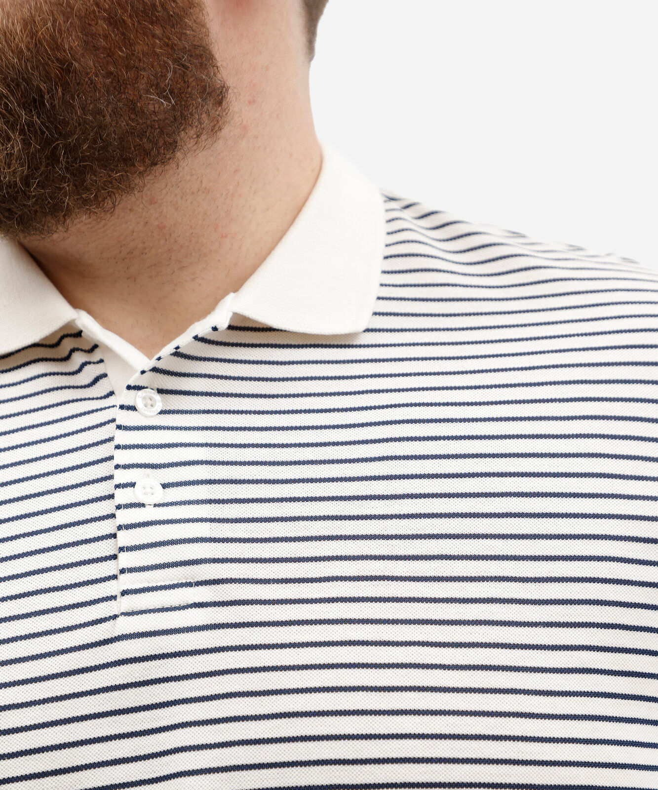 polo masculina manga curta listrada plus size off white