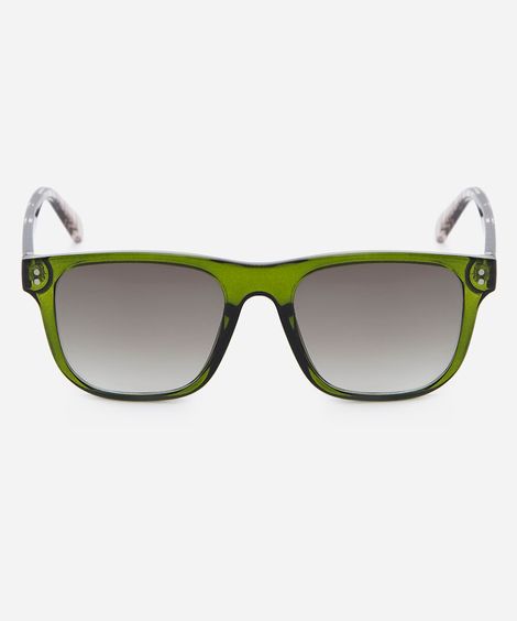 óculos de sol unissex quadrado de acetato triton verde