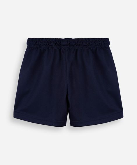 bermuda esportiva infantil masculina de malha creta azul