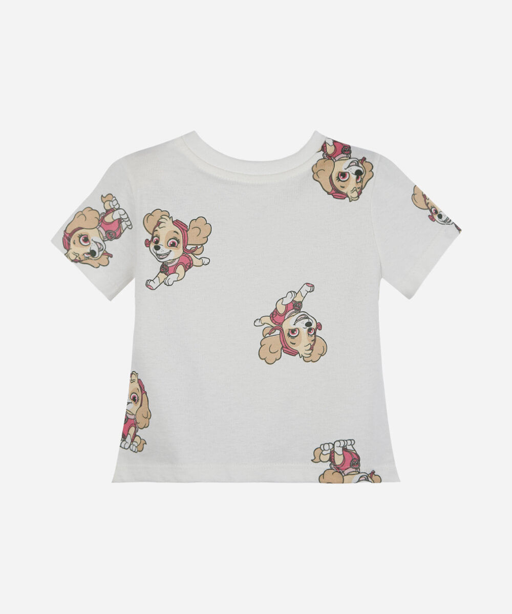 kit de 3 camisetas infantil manga curta patrulha canina colorido