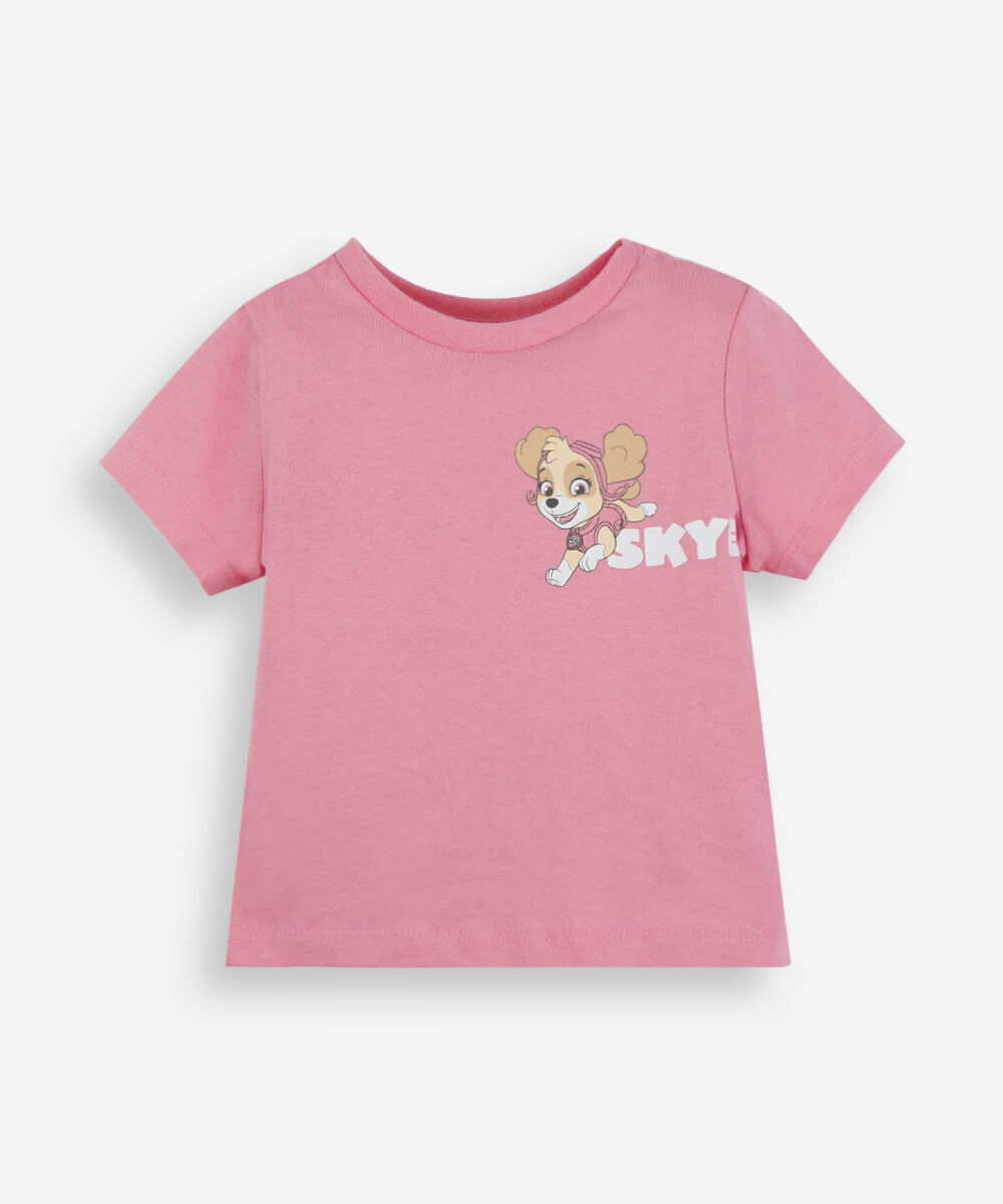 kit de 3 camisetas infantil manga curta patrulha canina colorido