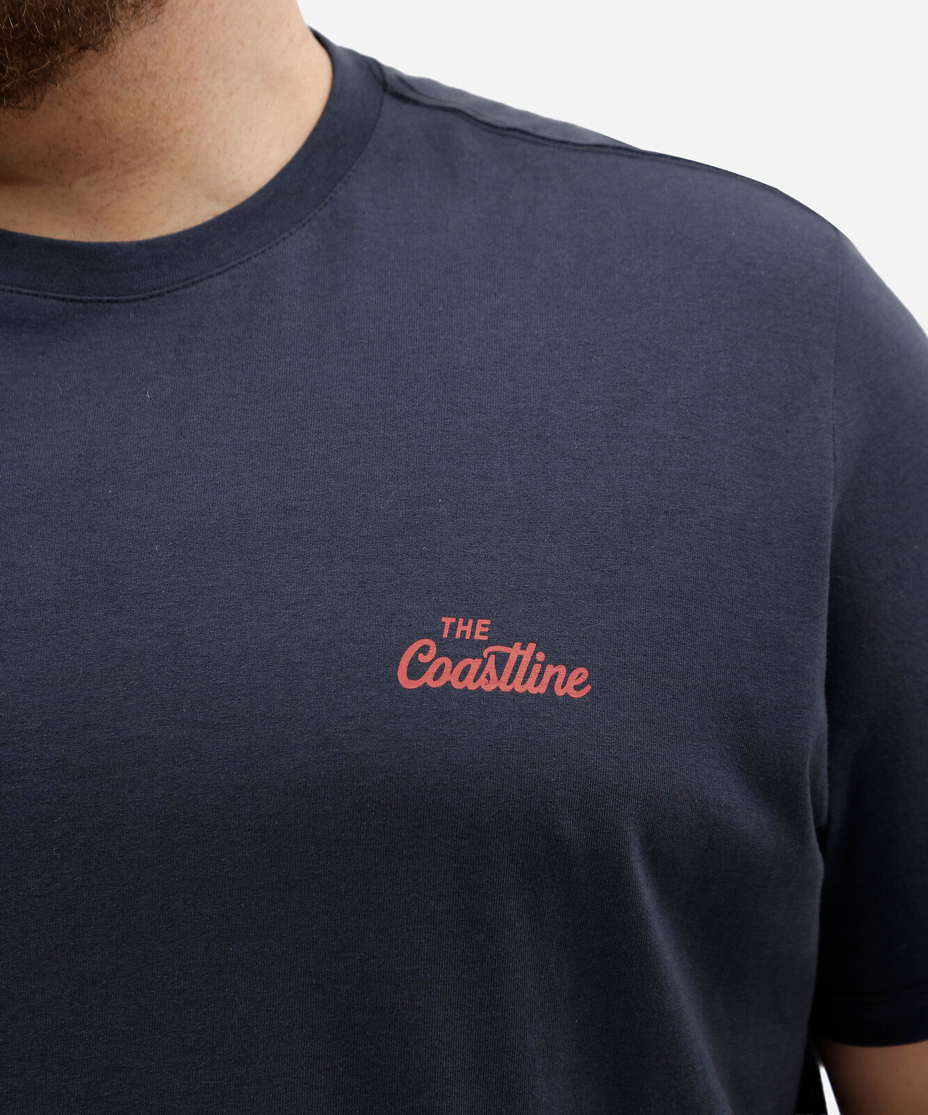 camiseta masculina de algodão manga curta estampada plus size azul