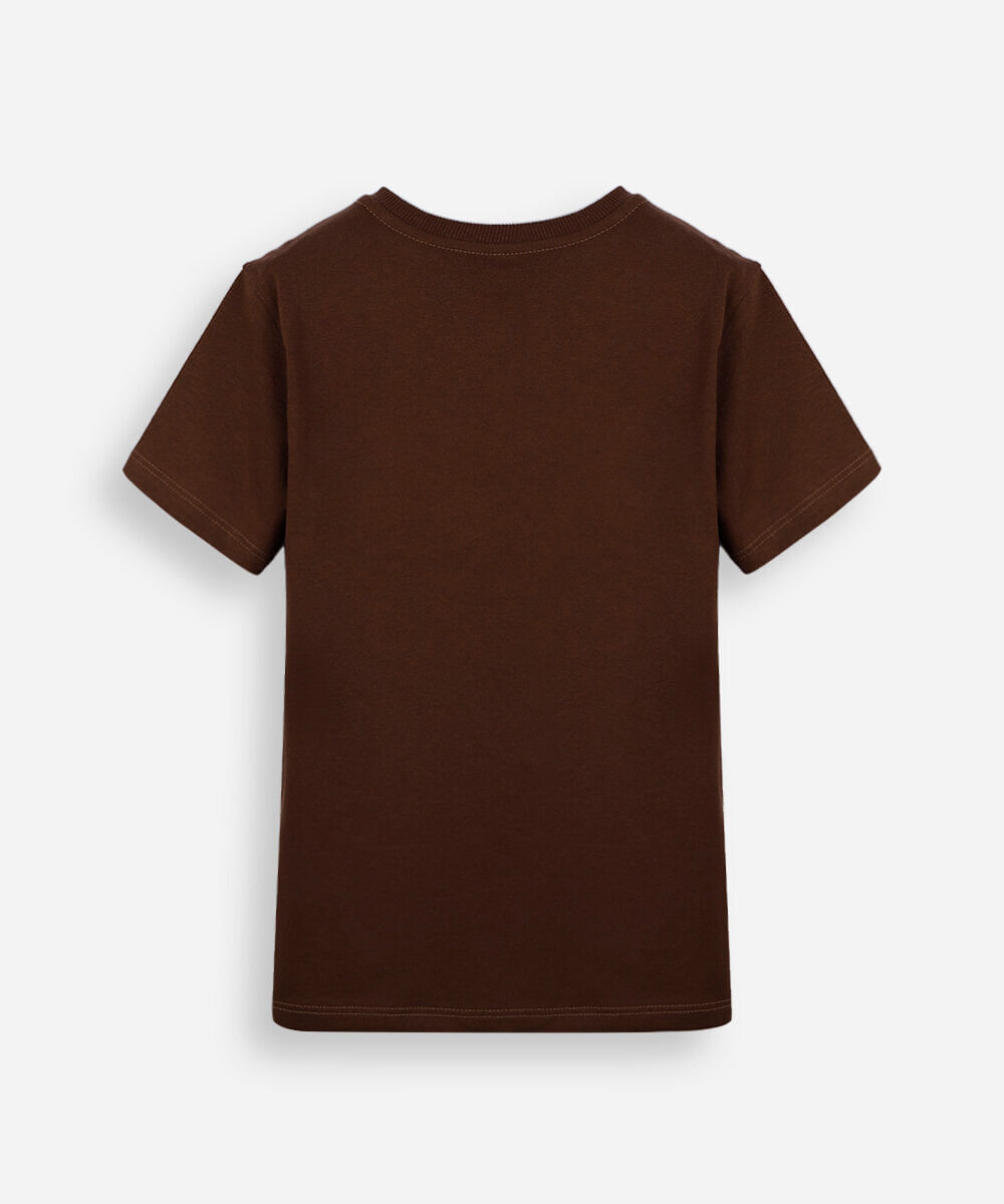 kit de 2 camisetas infantis de algodão manga curta estampada colorido