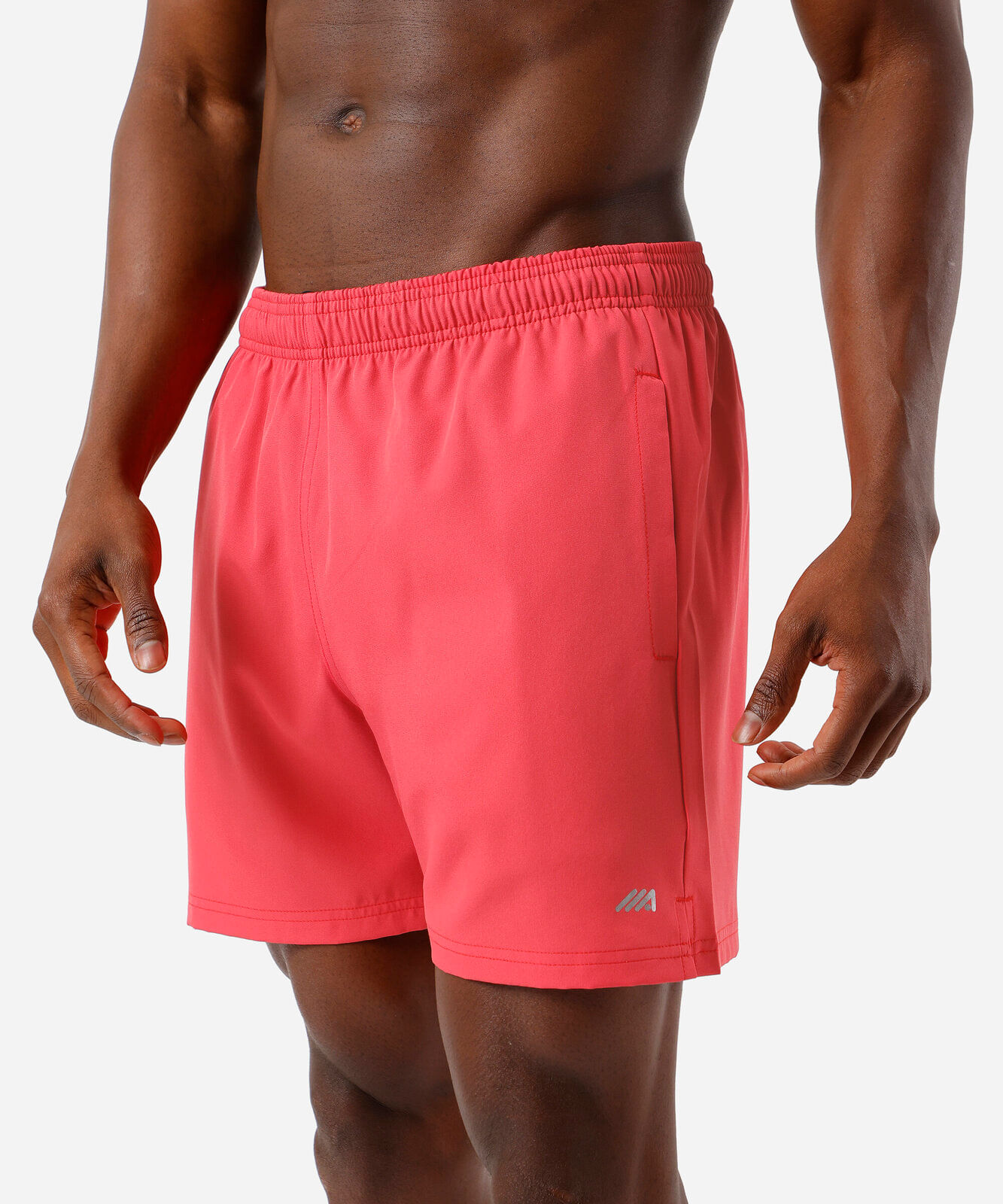 short masculino esportivo bolso com zíper vermelho