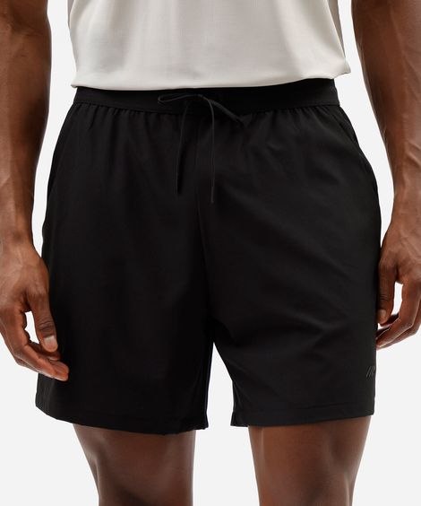 short esportivo masculino bolso com zíper preto