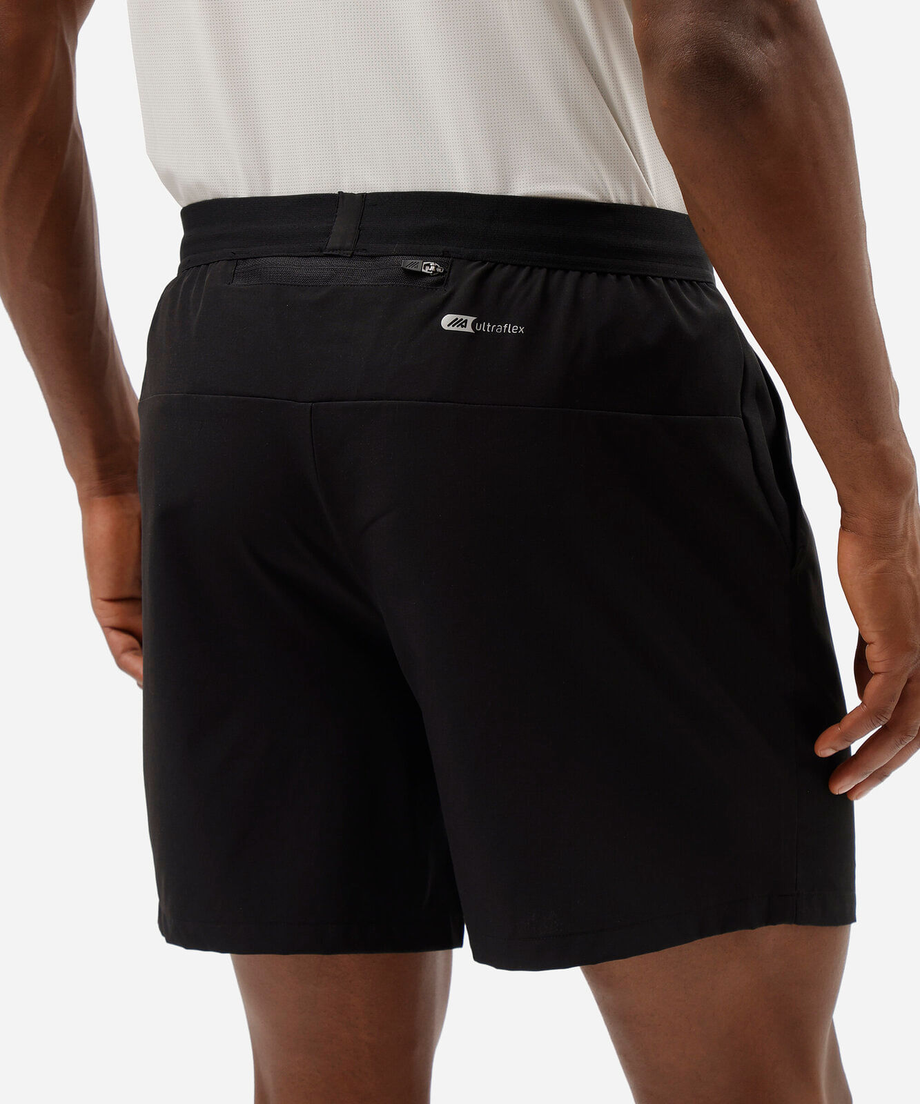 short esportivo masculino bolso com zíper preto