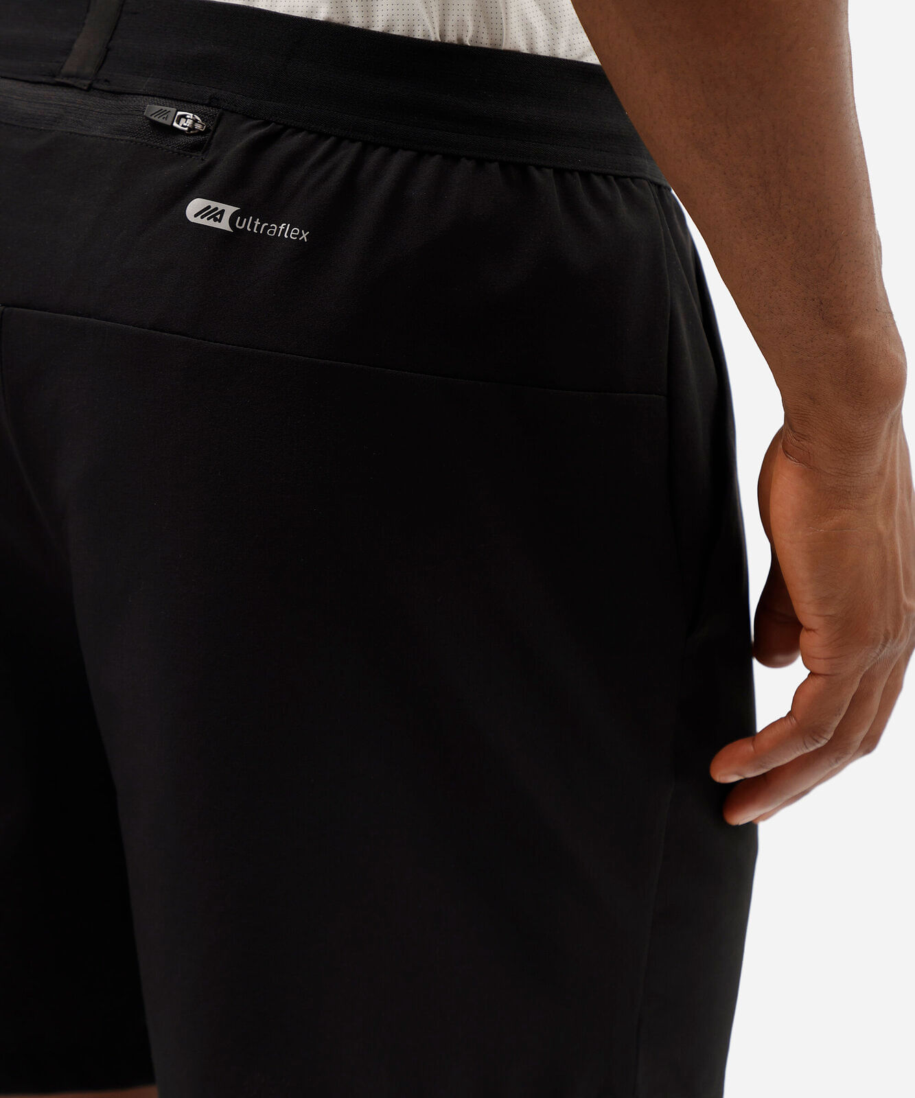 short esportivo masculino bolso com zíper preto