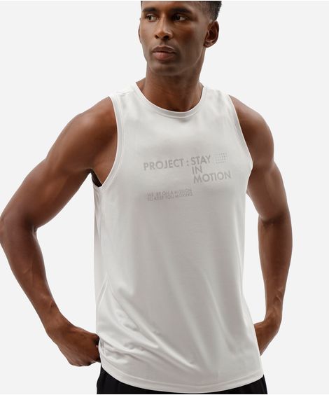 regata slim esportiva masculina estampada cinza