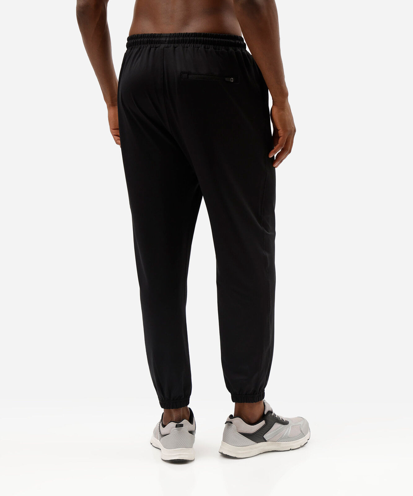 calça jogger esportiva masculina cós elástico preta