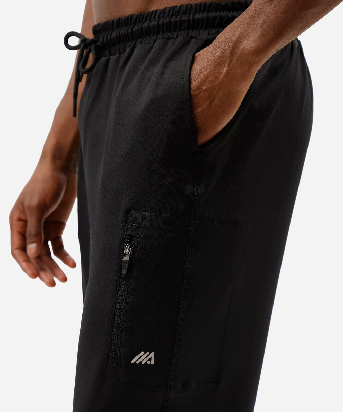 calça jogger esportiva masculina cós elástico preta