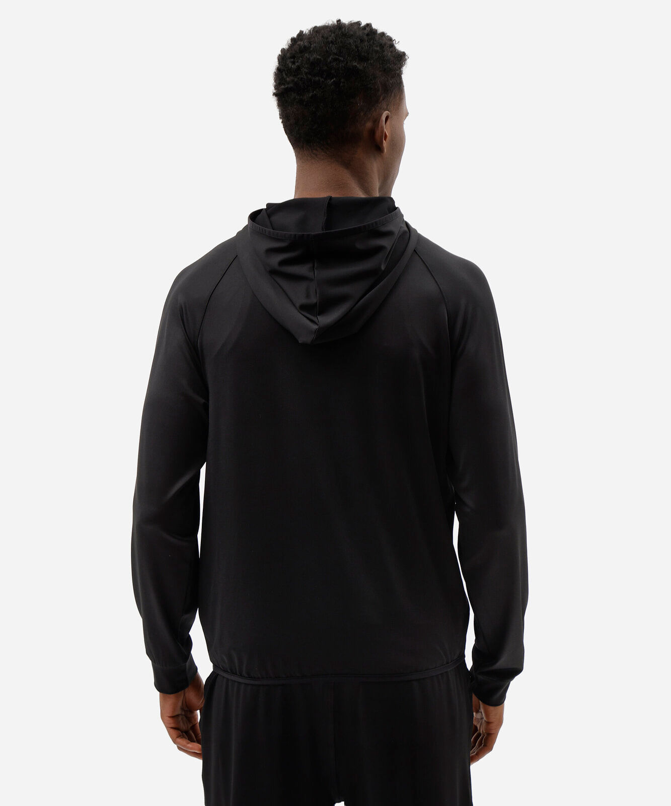 jaqueta esportiva masculina com capuz preta