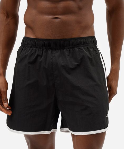 short esportivo masculino de poliamida preta