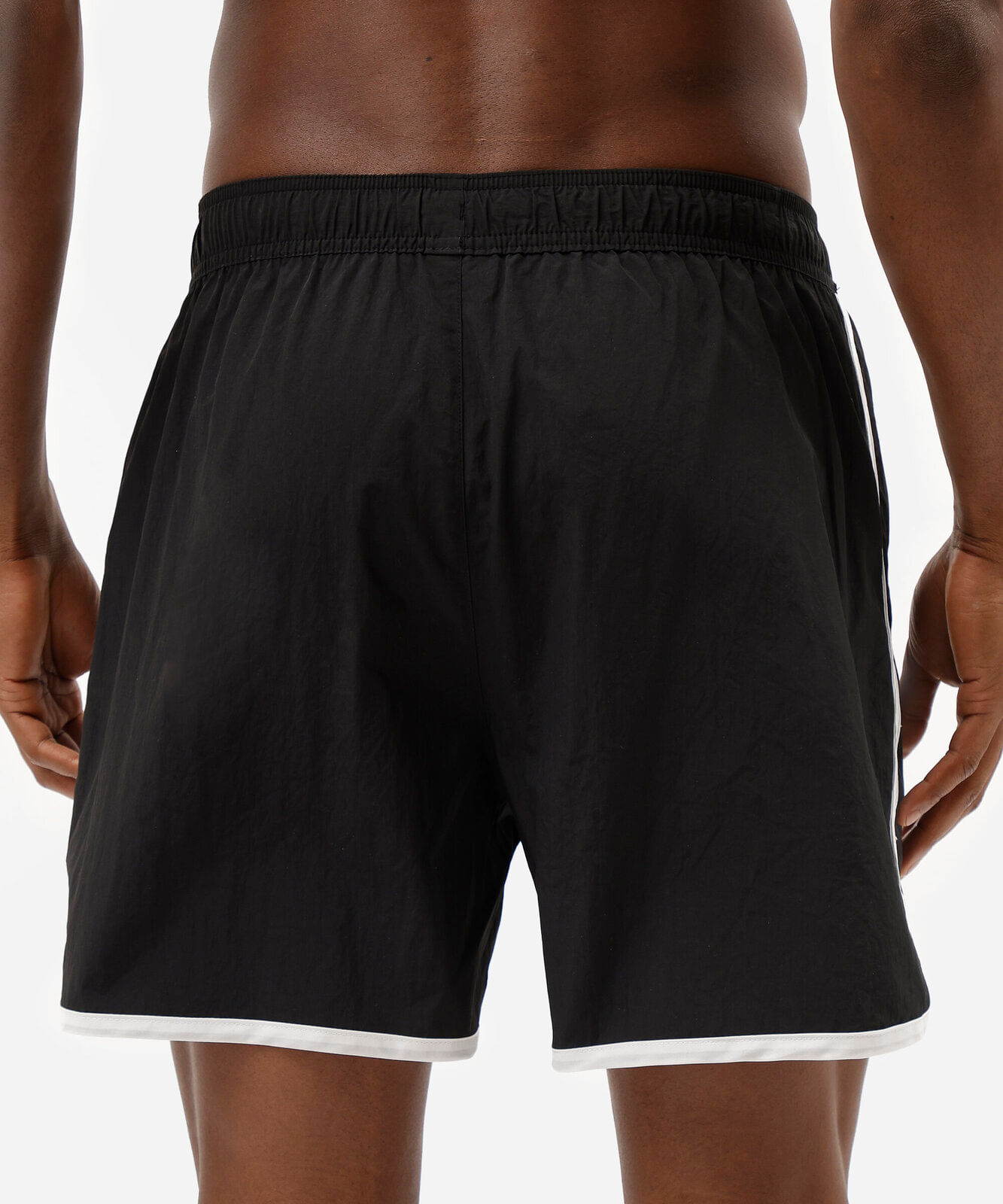 short esportivo masculino de poliamida preta