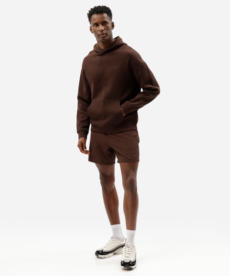 short esportivo masculino bolso com zíper marrom