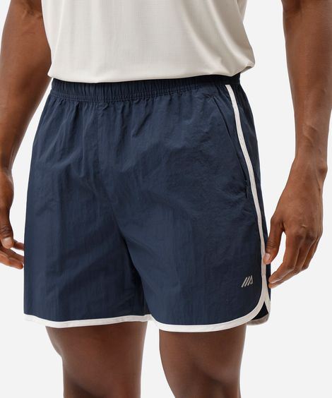 short esportivo masculino de poliamida azul