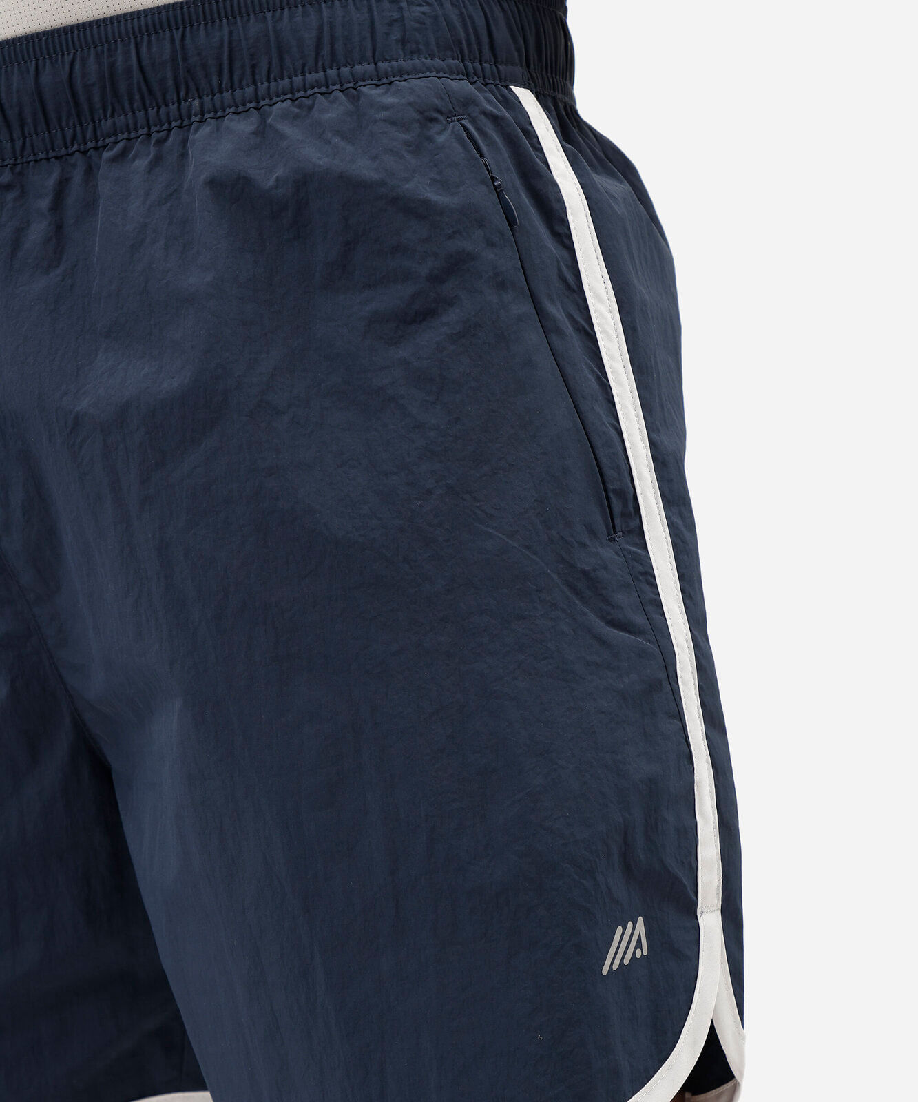 short esportivo masculino de poliamida azul