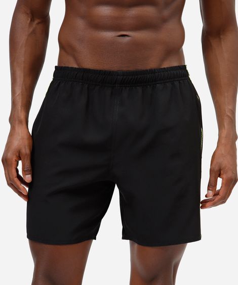 short esportivo masculino cós elástico preto