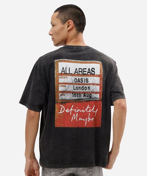 camiseta box masculina de algodão manga curta oasis cinza