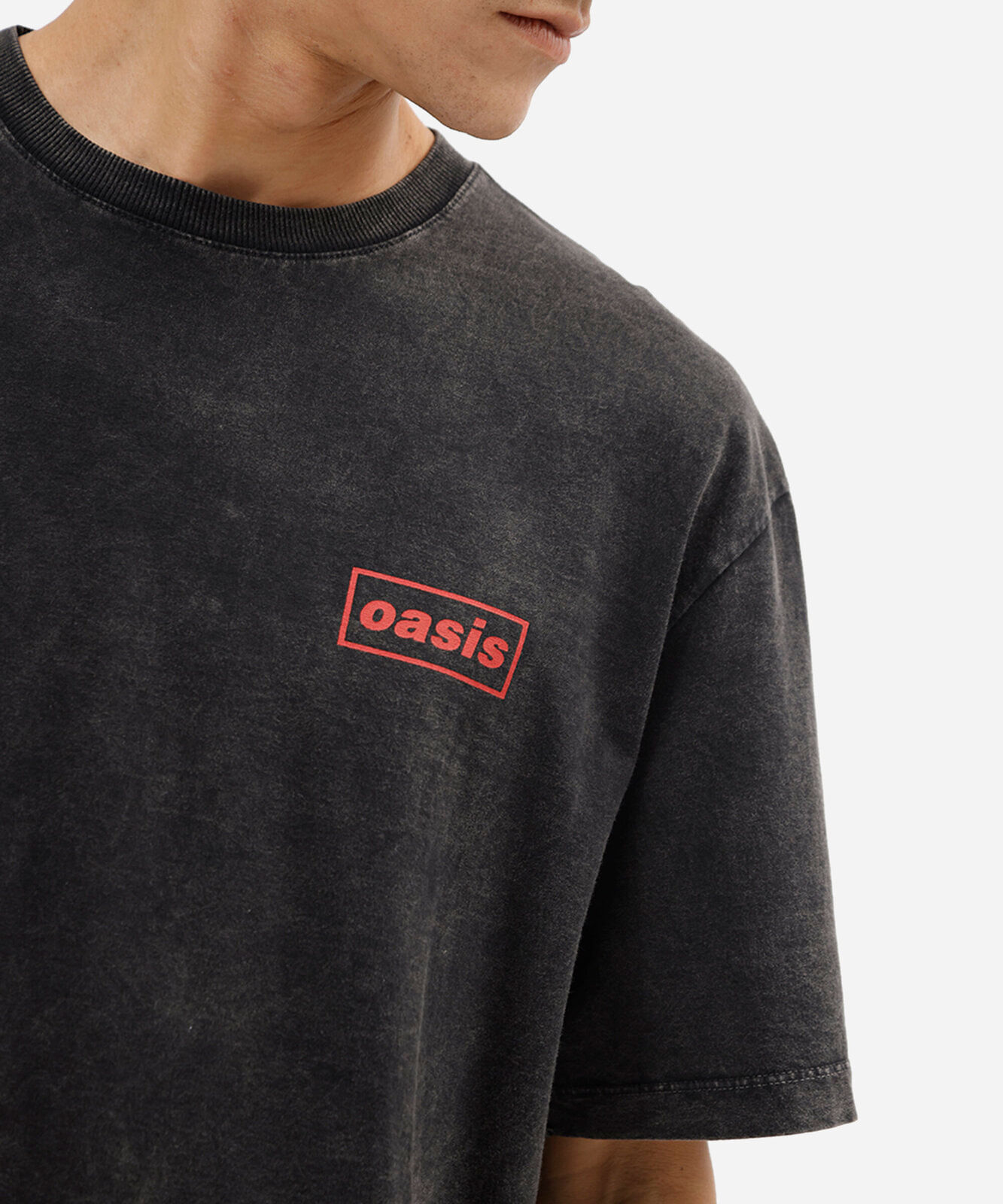 camiseta box masculina de algodão manga curta oasis cinza
