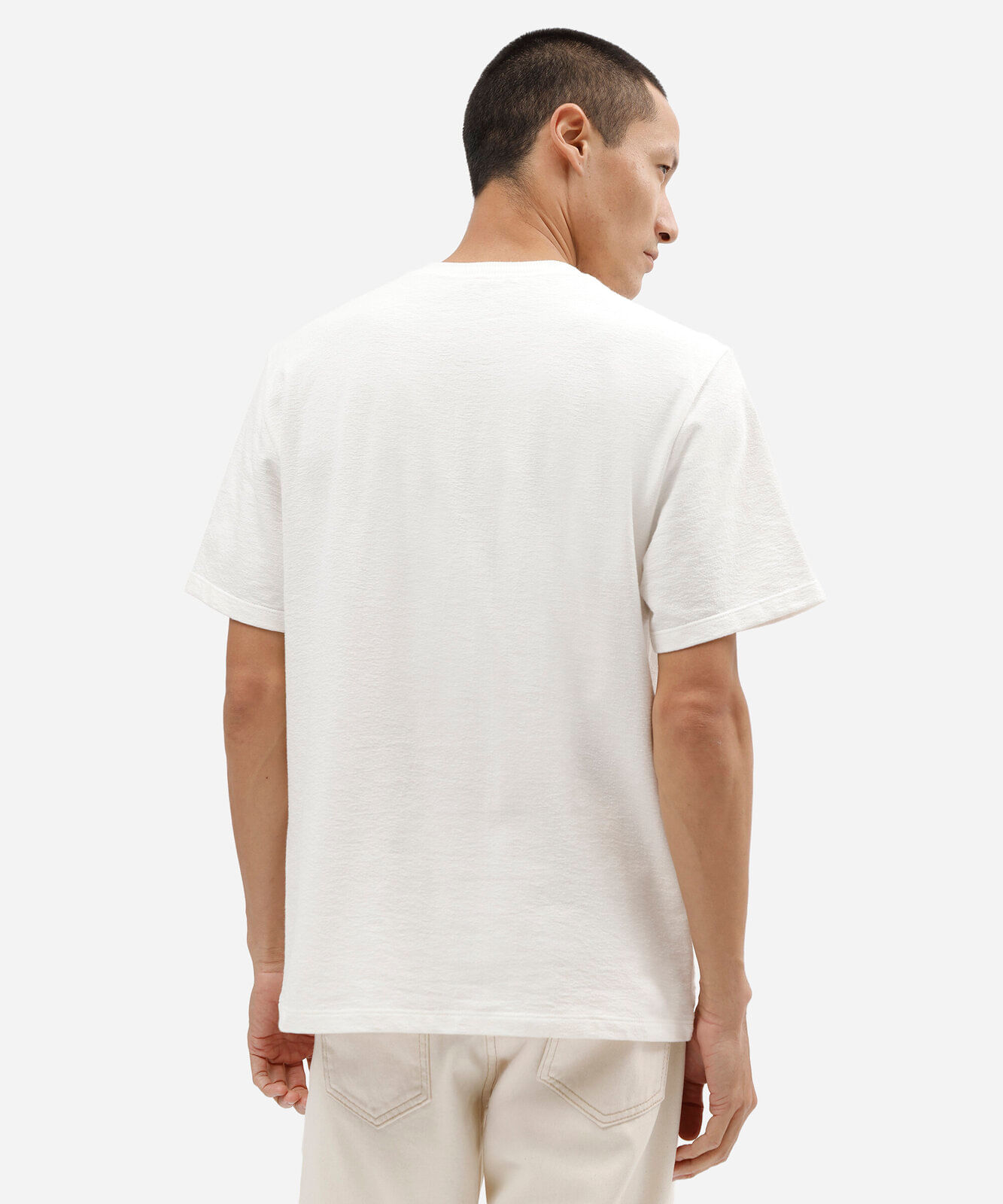 camiseta masculina de algodão manga curta estampada off white